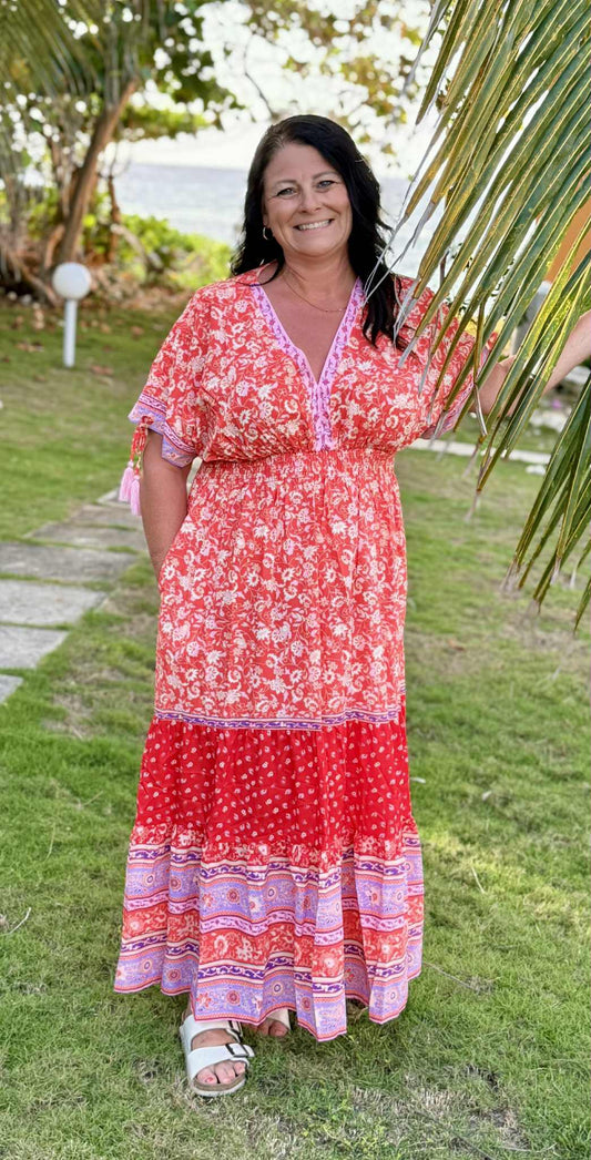 Island Bloom Maxi Dress
