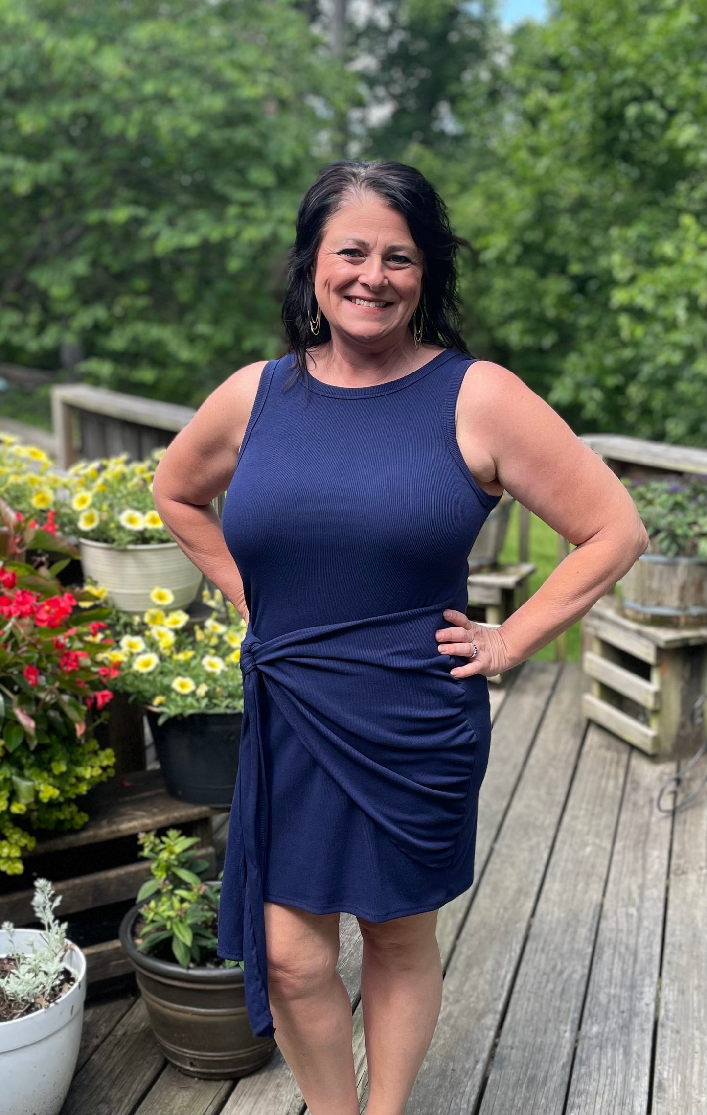 Sleeveless Wrap Dress