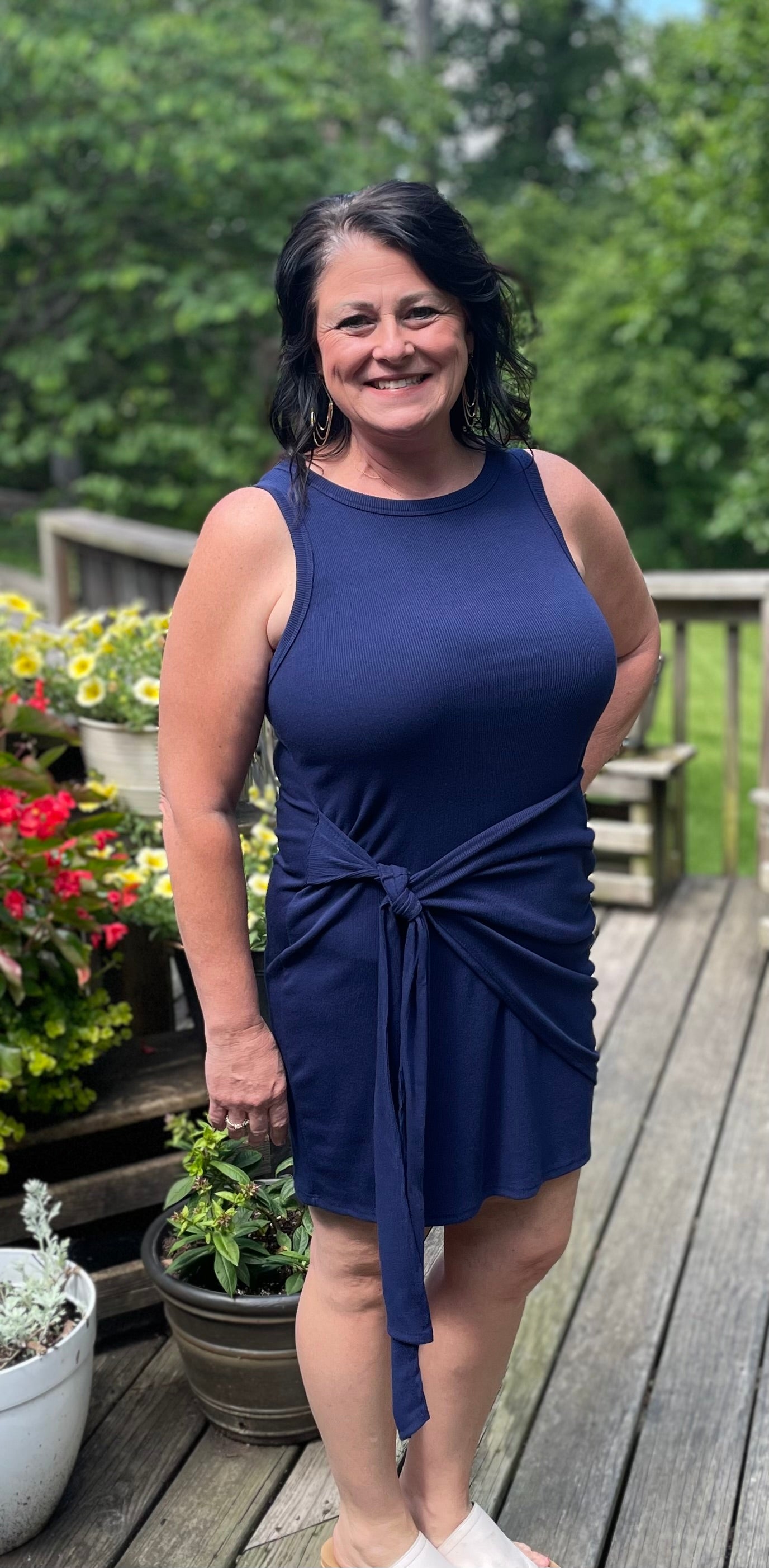 Sleeveless Wrap Dress