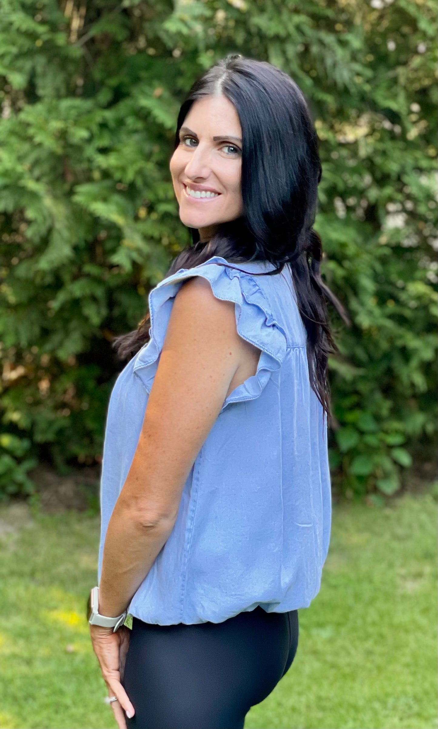 Light Wash Denim Top