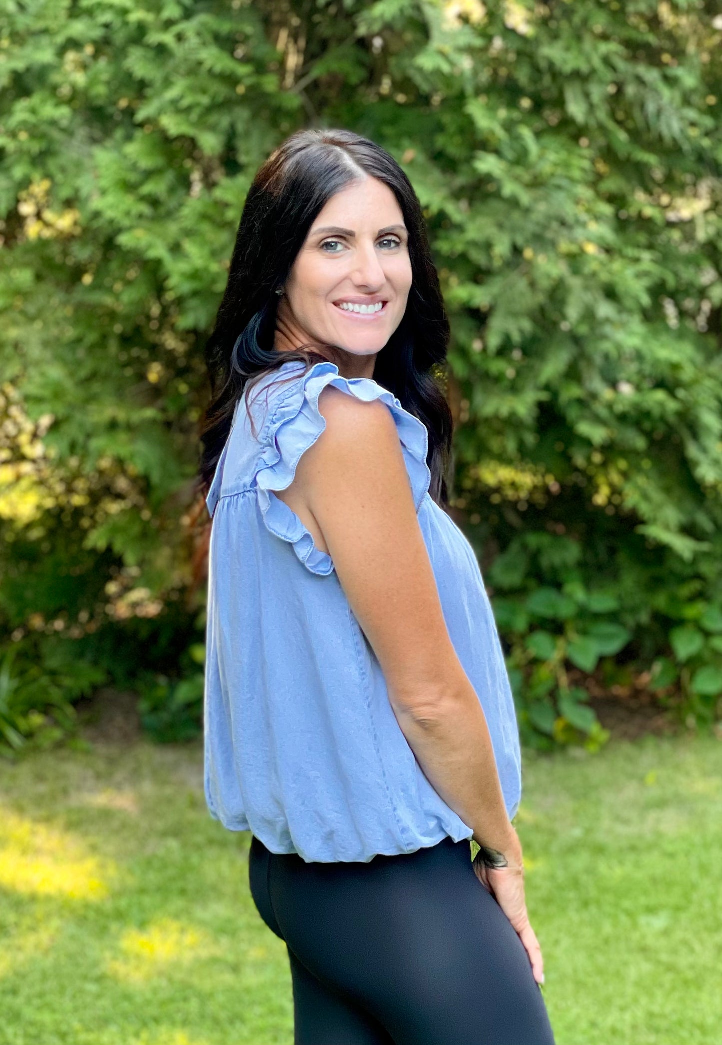 Light Wash Denim Top