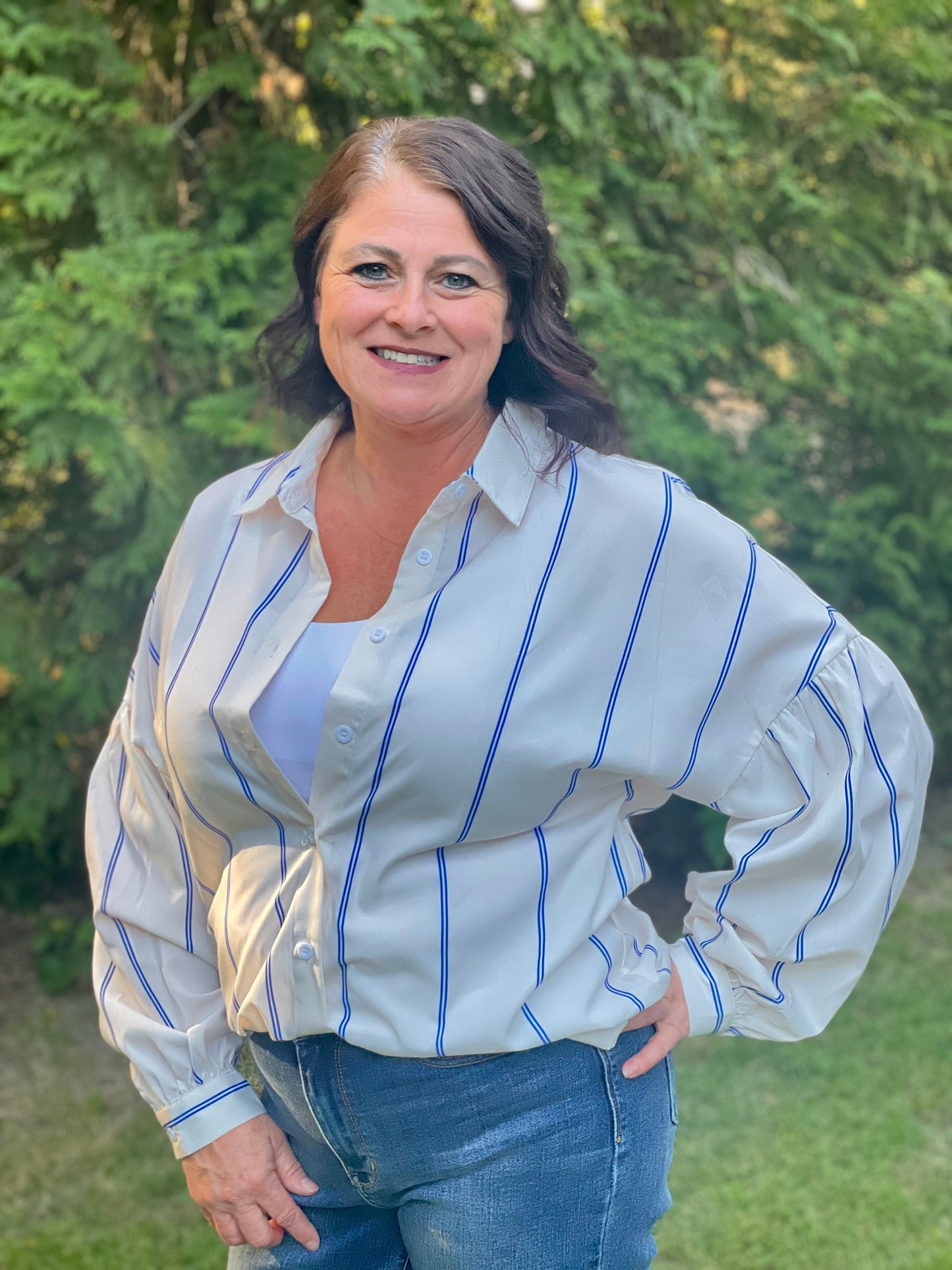 Striped Button Up Shirt