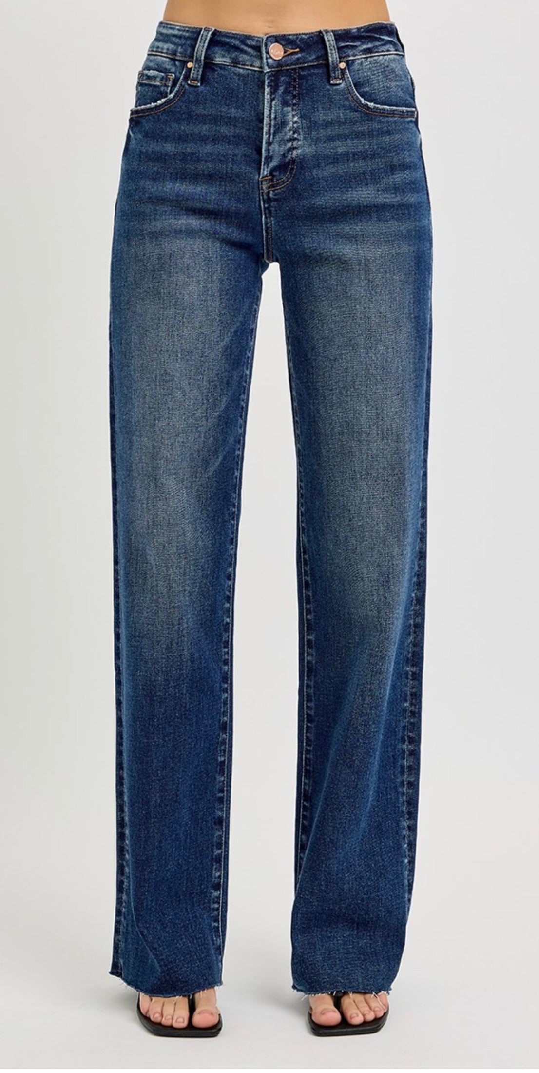 Risen Tummy Control Straight Leg Jeans