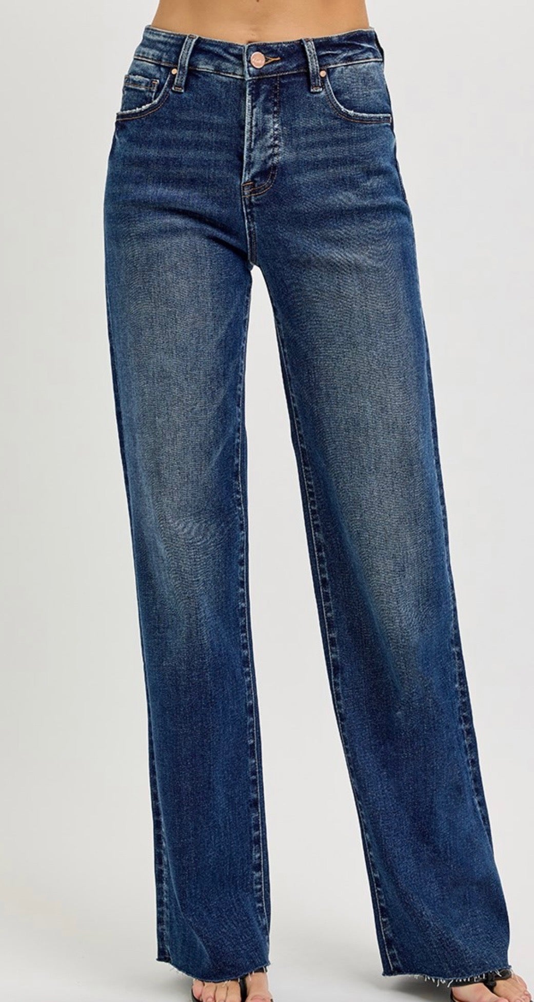 Risen Tummy Control Straight Leg Jeans