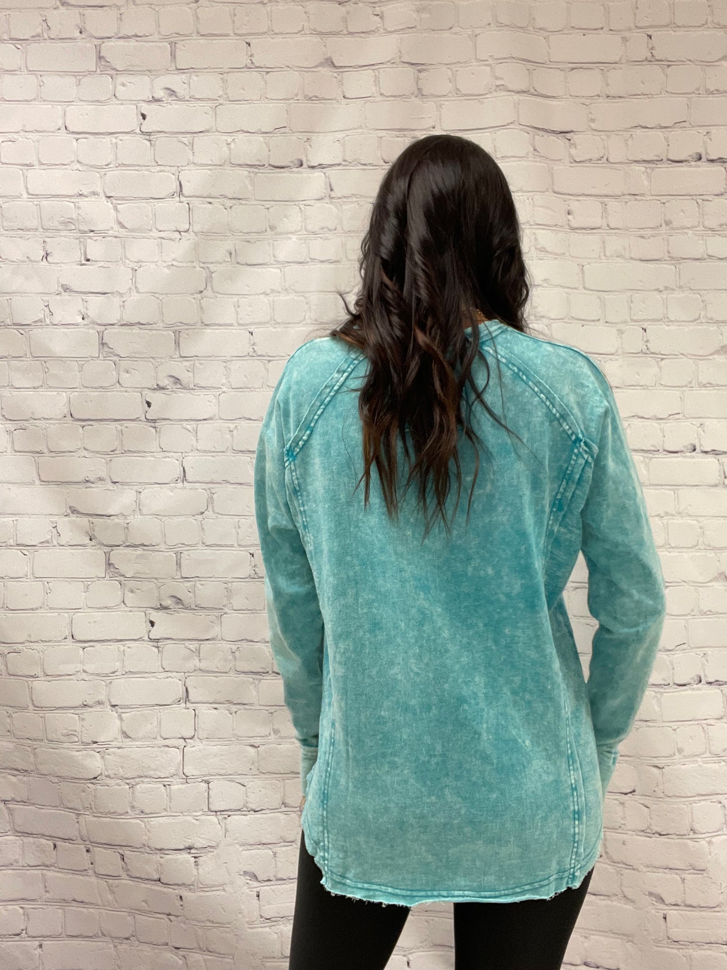 Teal/ long sleeve shirt