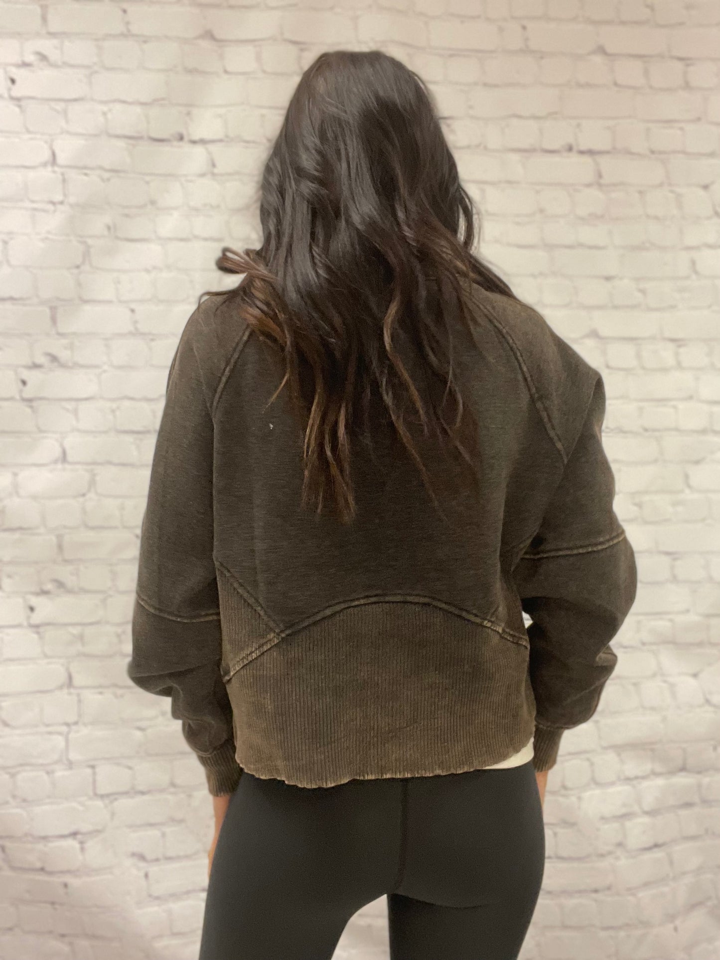 distressed brown jacket