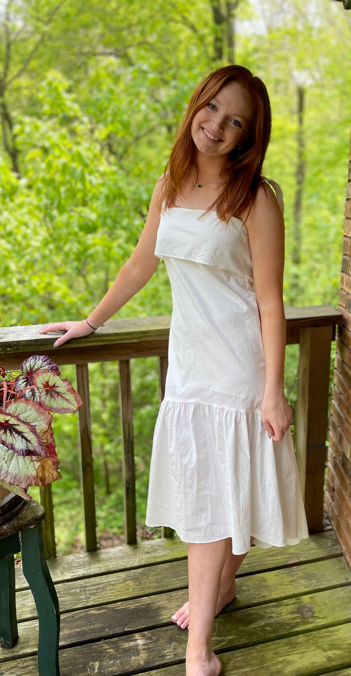 White Midi Dress