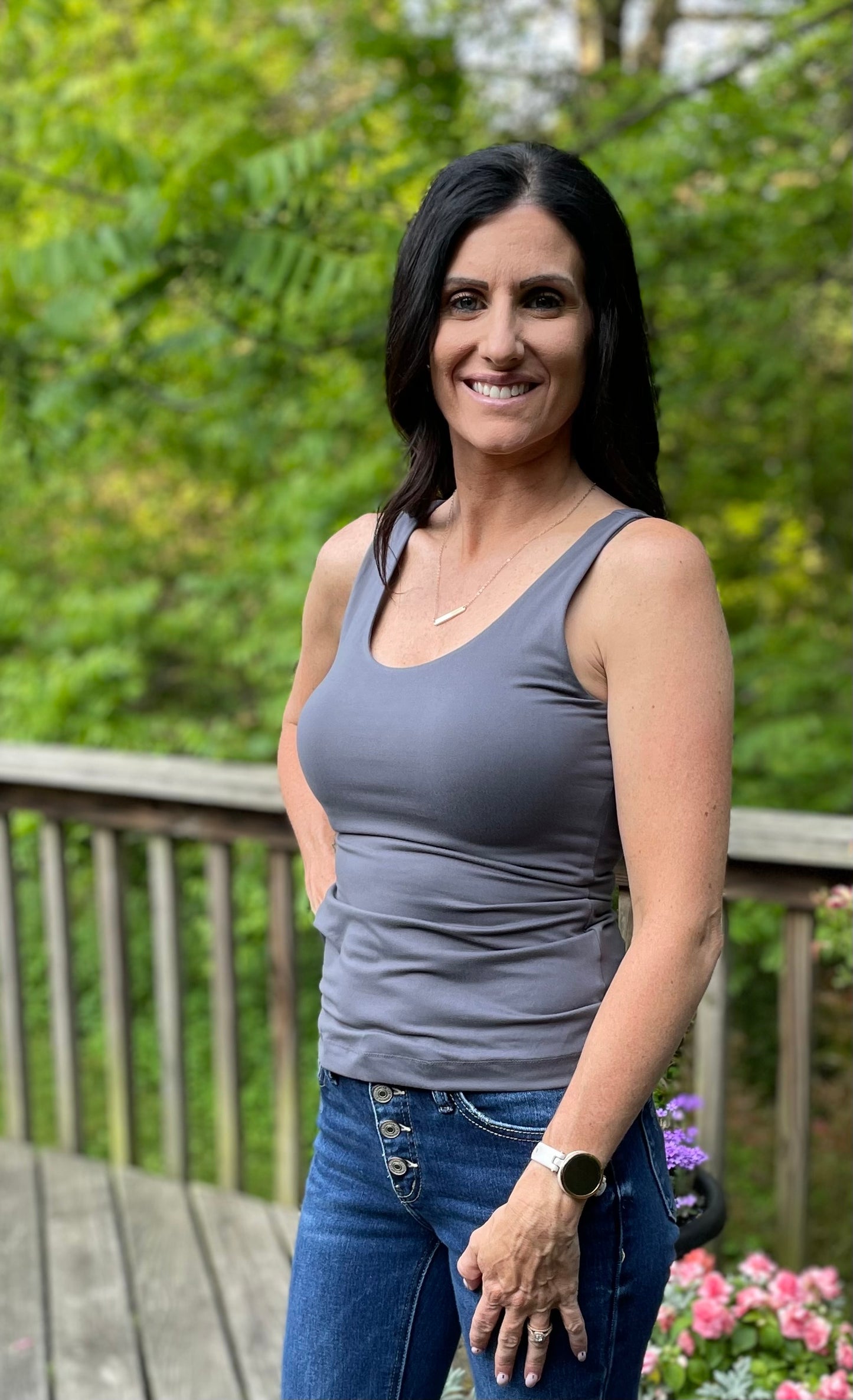 Grey tank