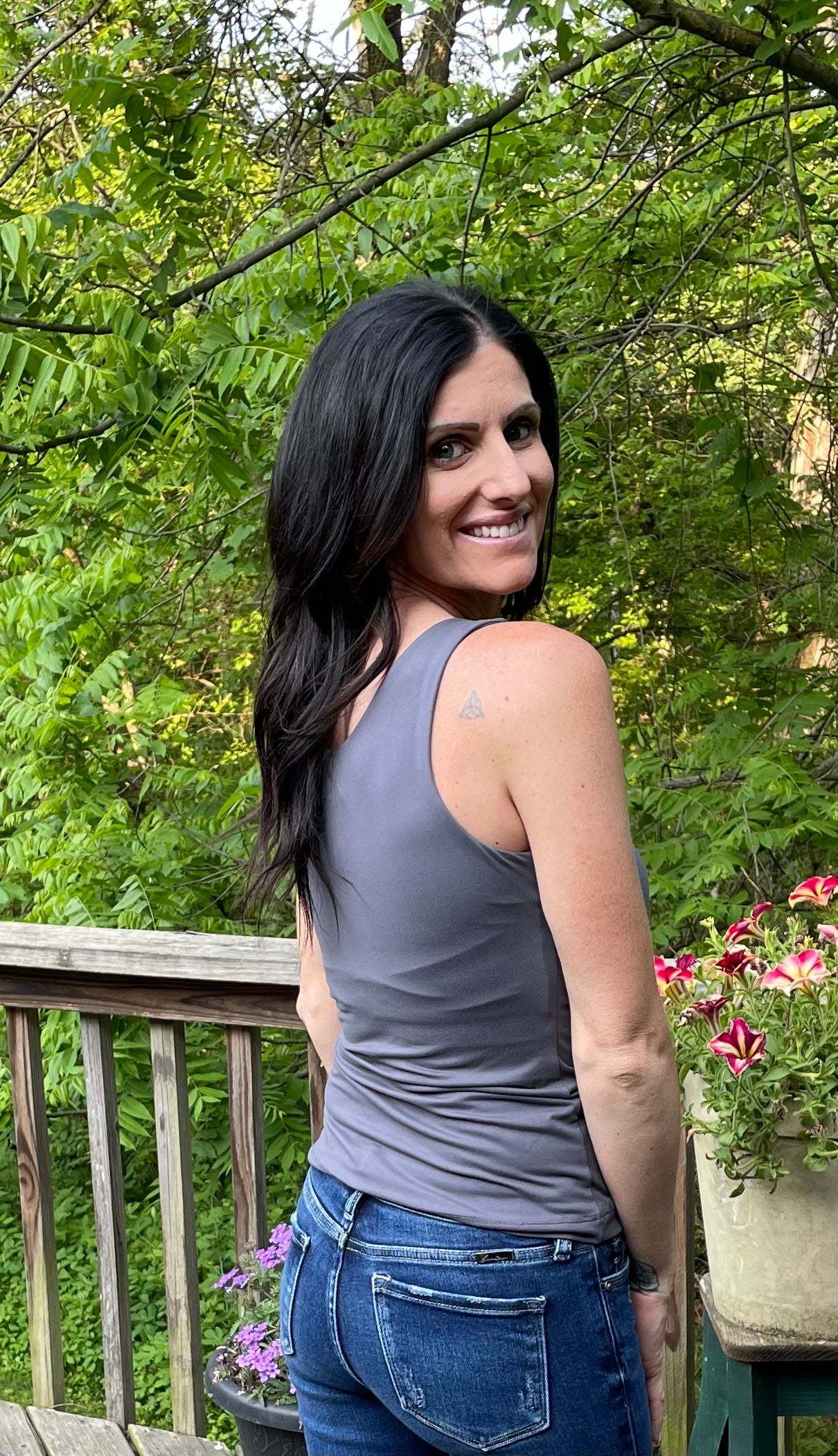 Grey tank