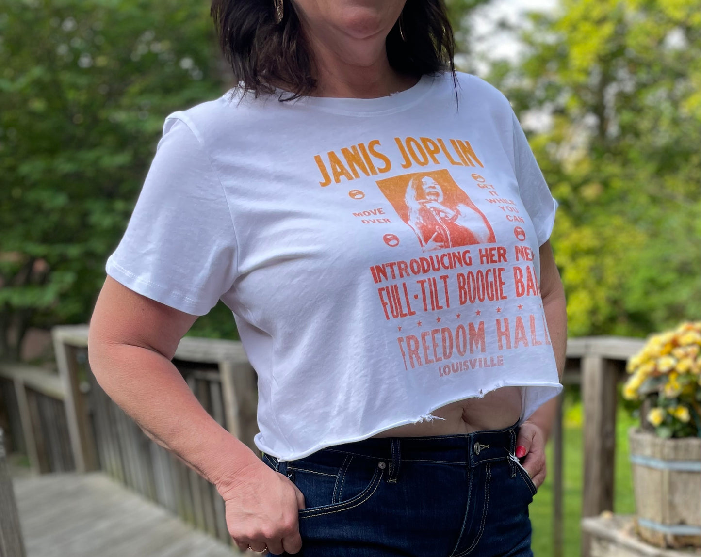 Janis Joplin cropped T