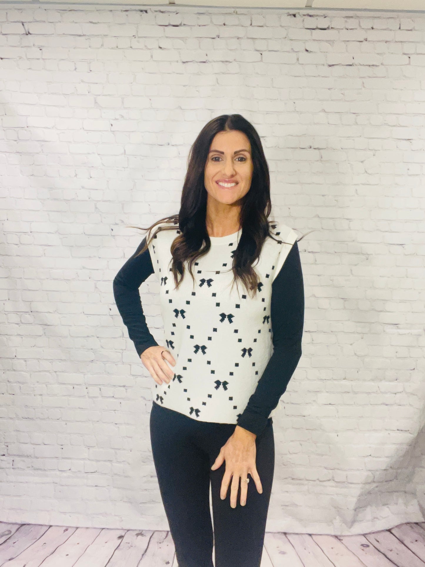Bow & Bold Sweater Vest