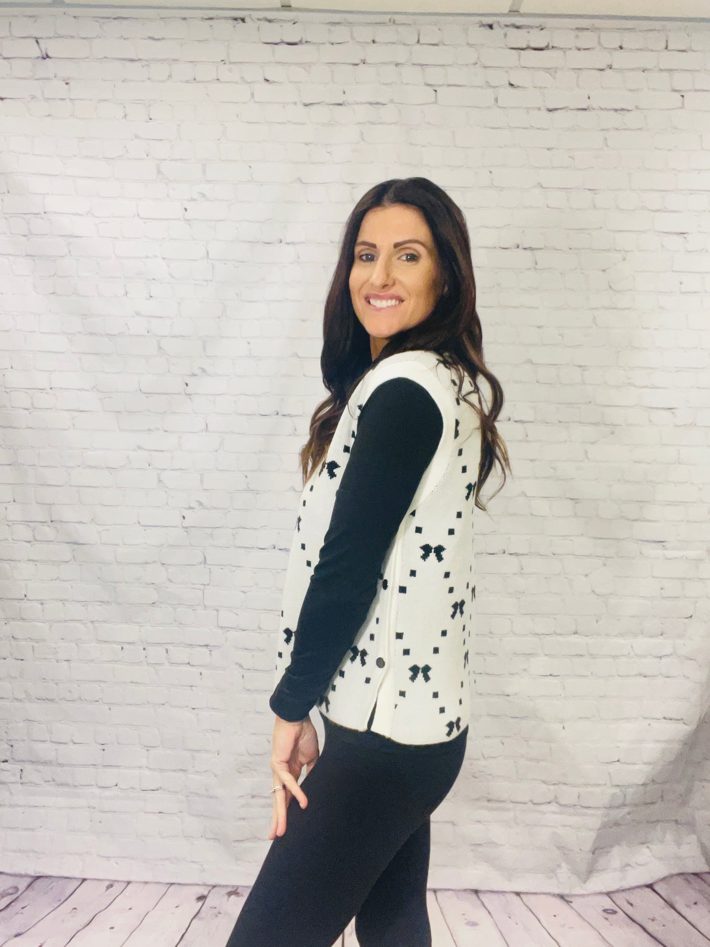 Bow & Bold Sweater Vest