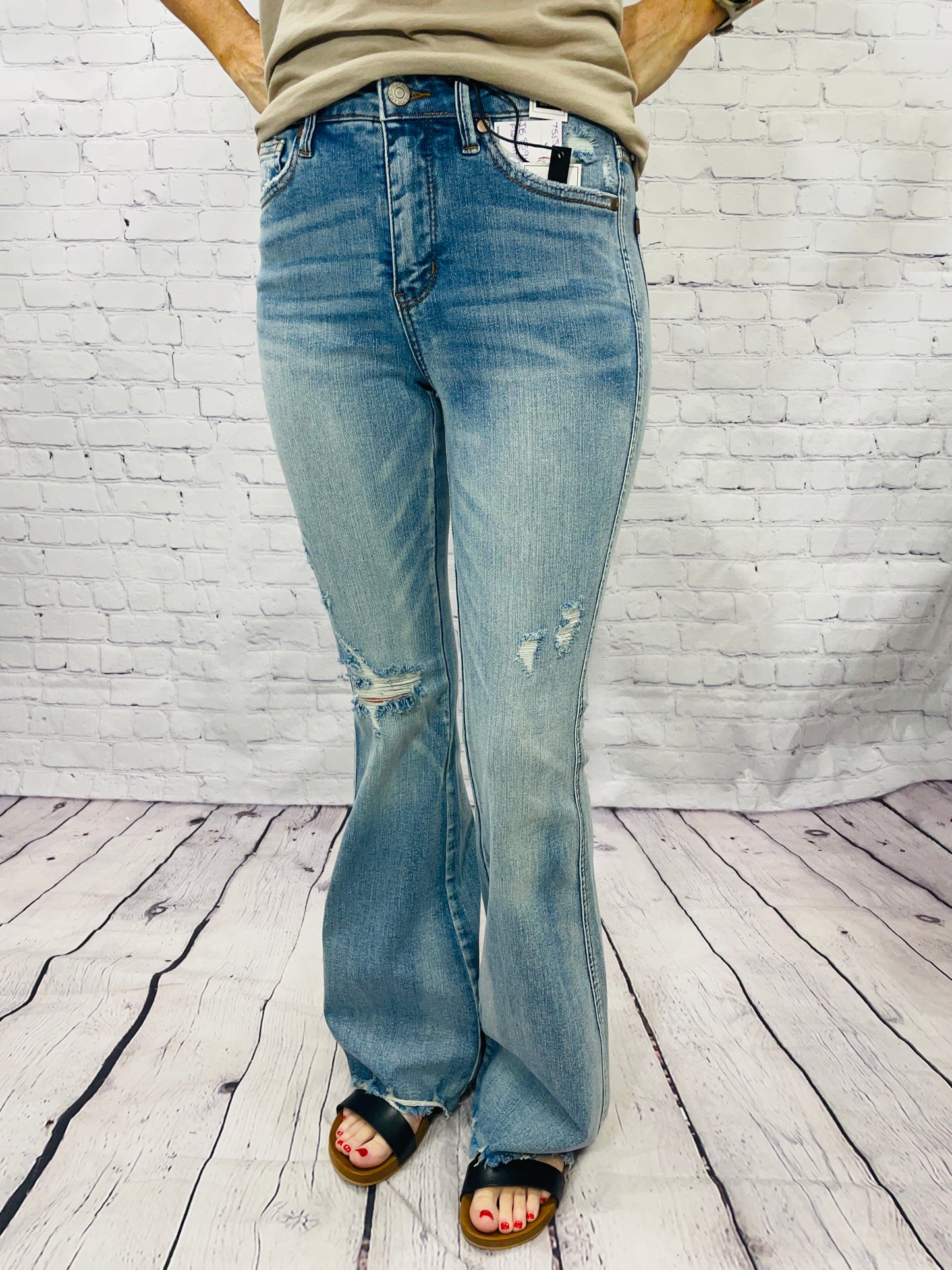 Light Wash Flare Jeans