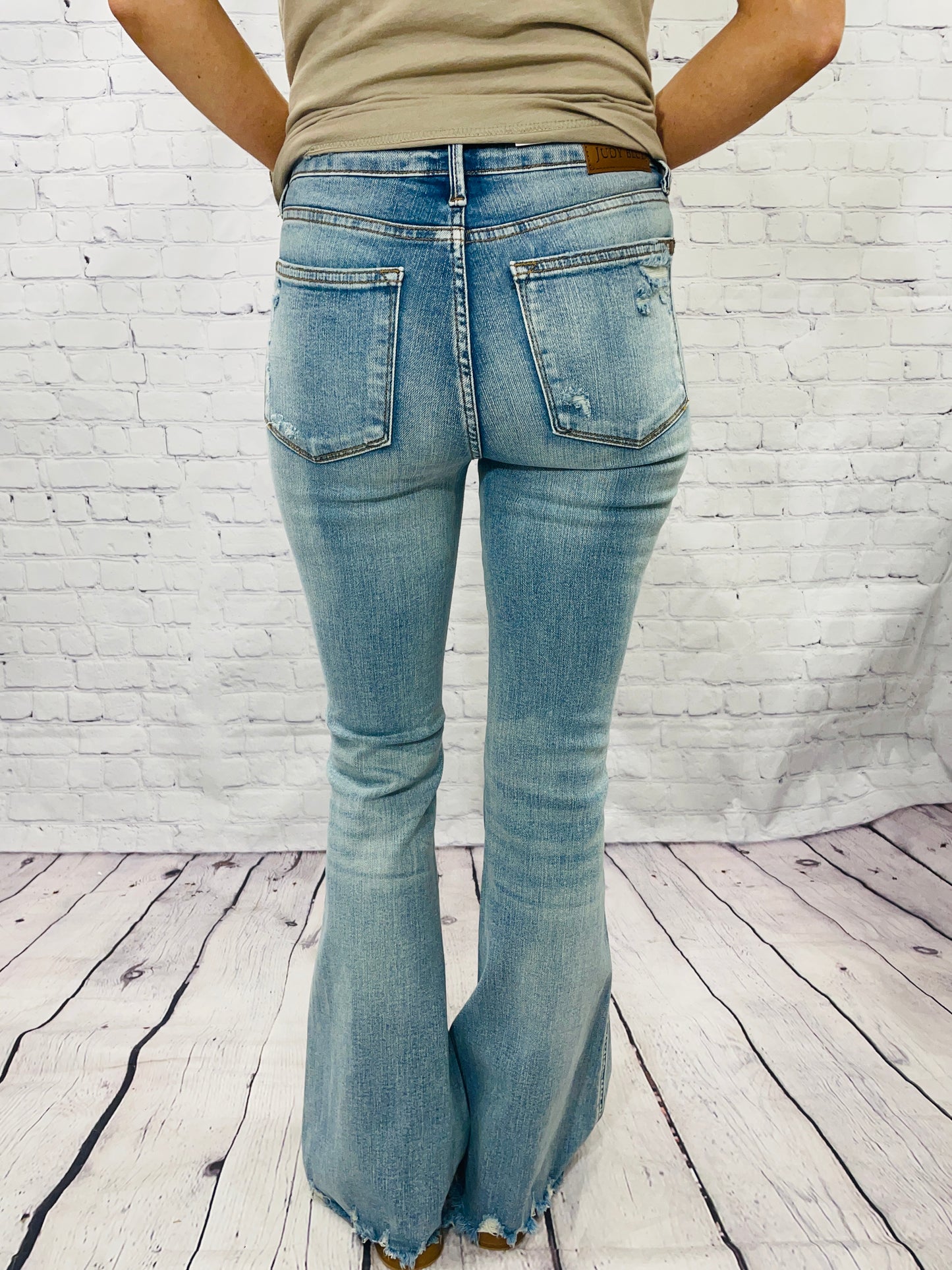 Light Wash Flare Jeans
