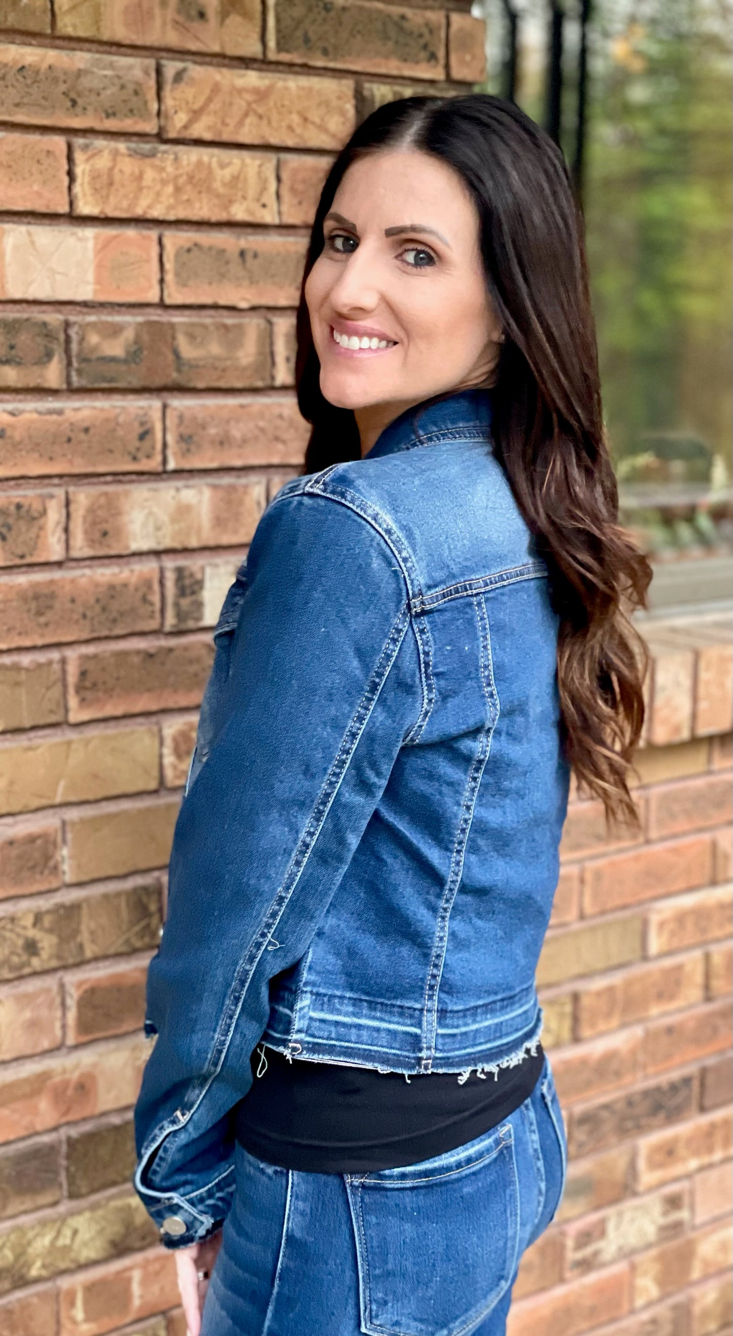 Medium-Dark Wash Denim Jacket