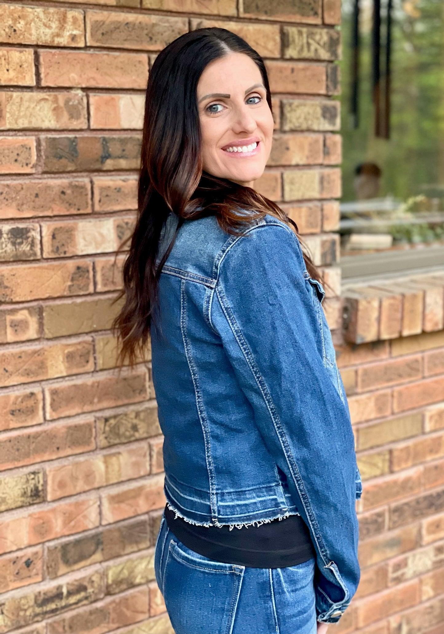 Medium-Dark Wash Denim Jacket