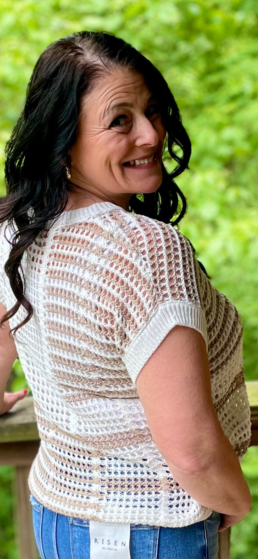 The Seaside Stitch Top - BROWN