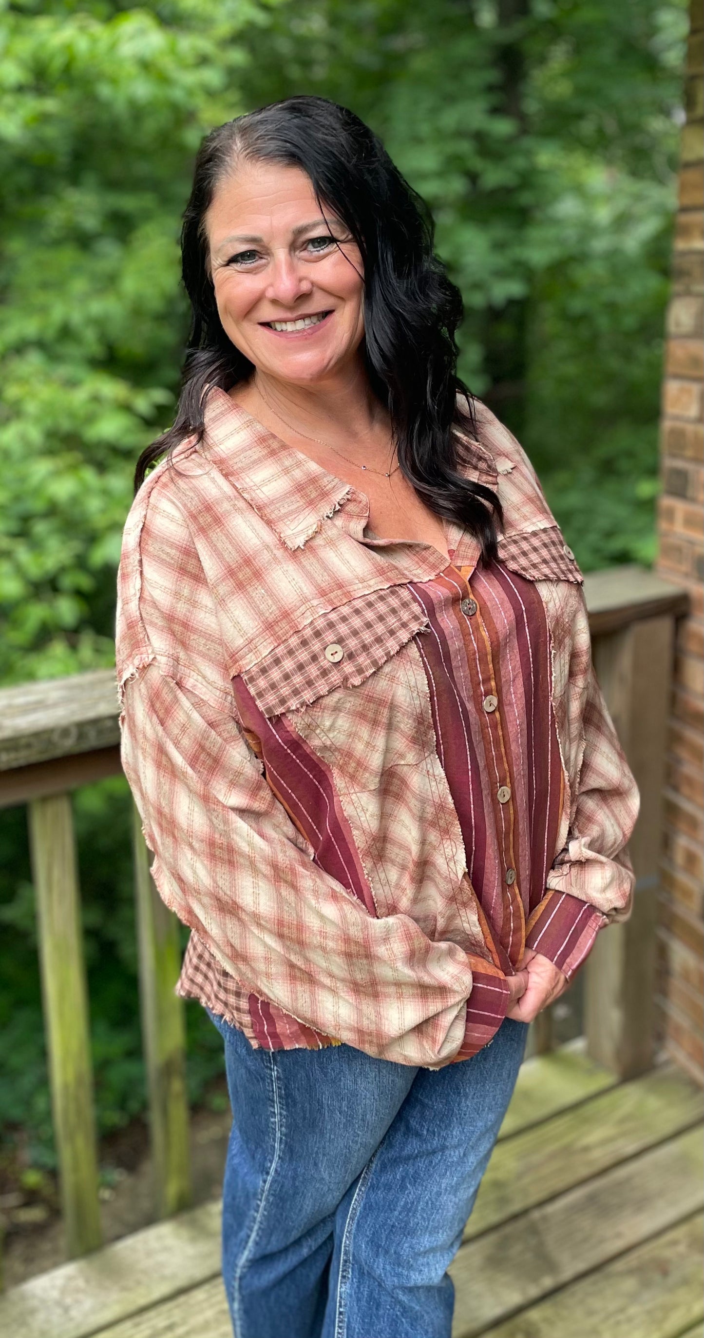 Pink & Orange Flannel