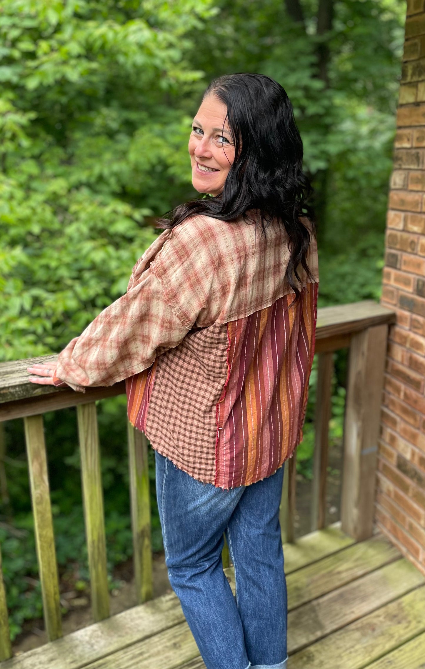 Pink & Orange Flannel