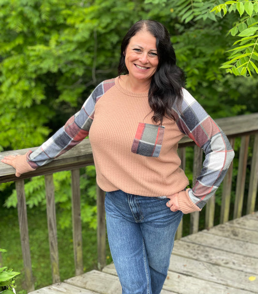 Orange Flannel Long Sleeve