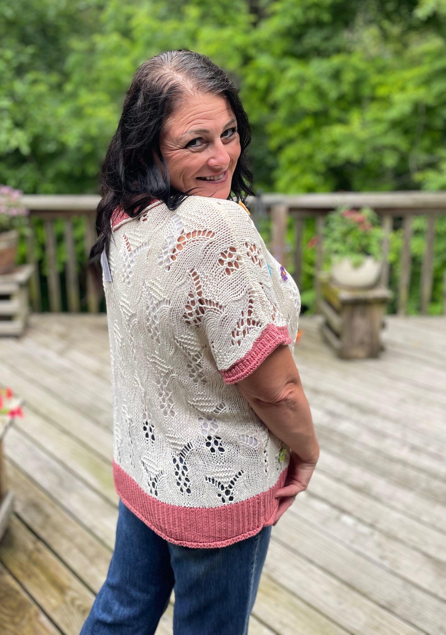 Petal Purl Knit Top