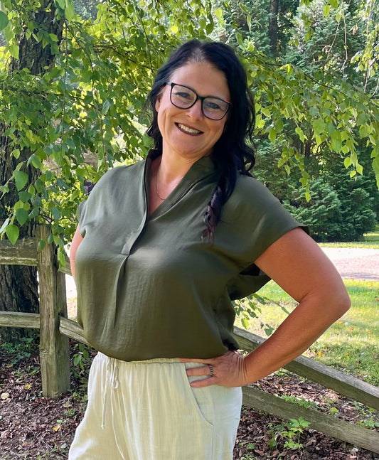 The Olive Luxe Blouse