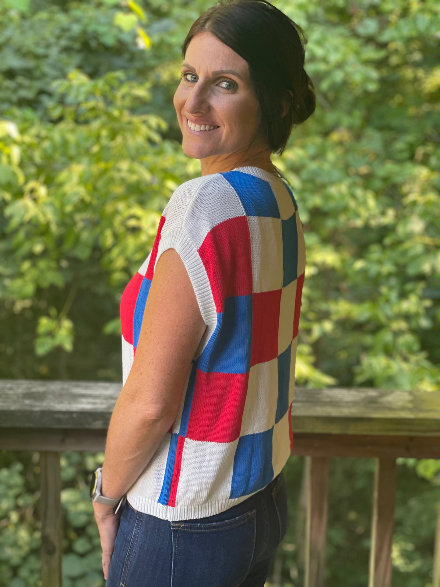 All American Checkered Tee