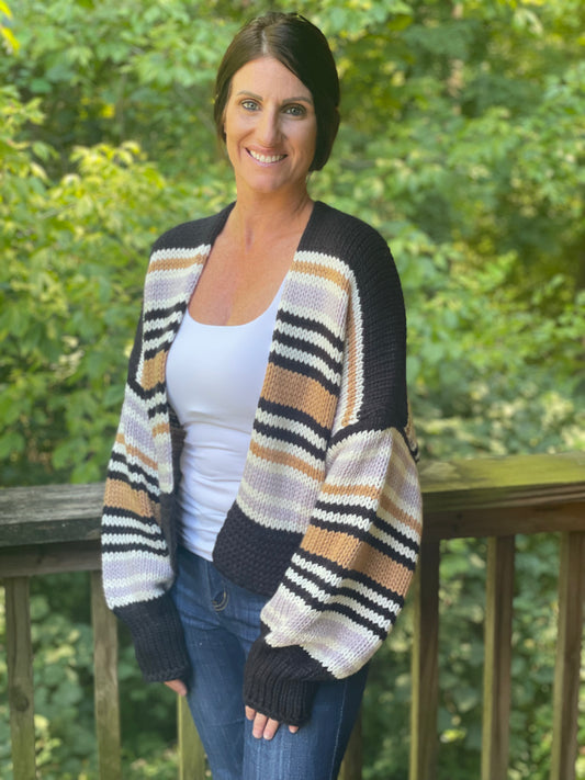 The Sunset Stripe Cardigan