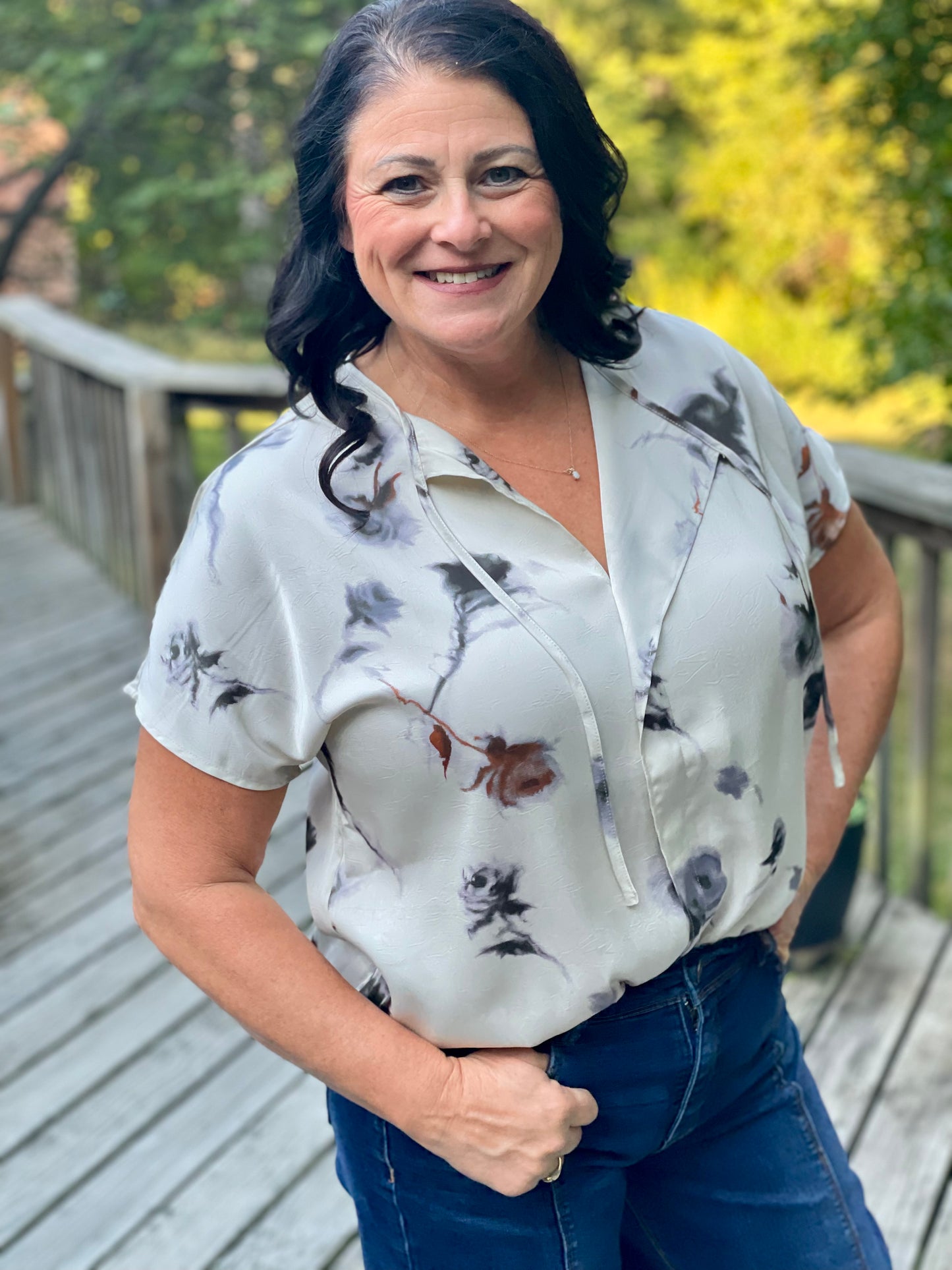 The Modern Marble Blouse