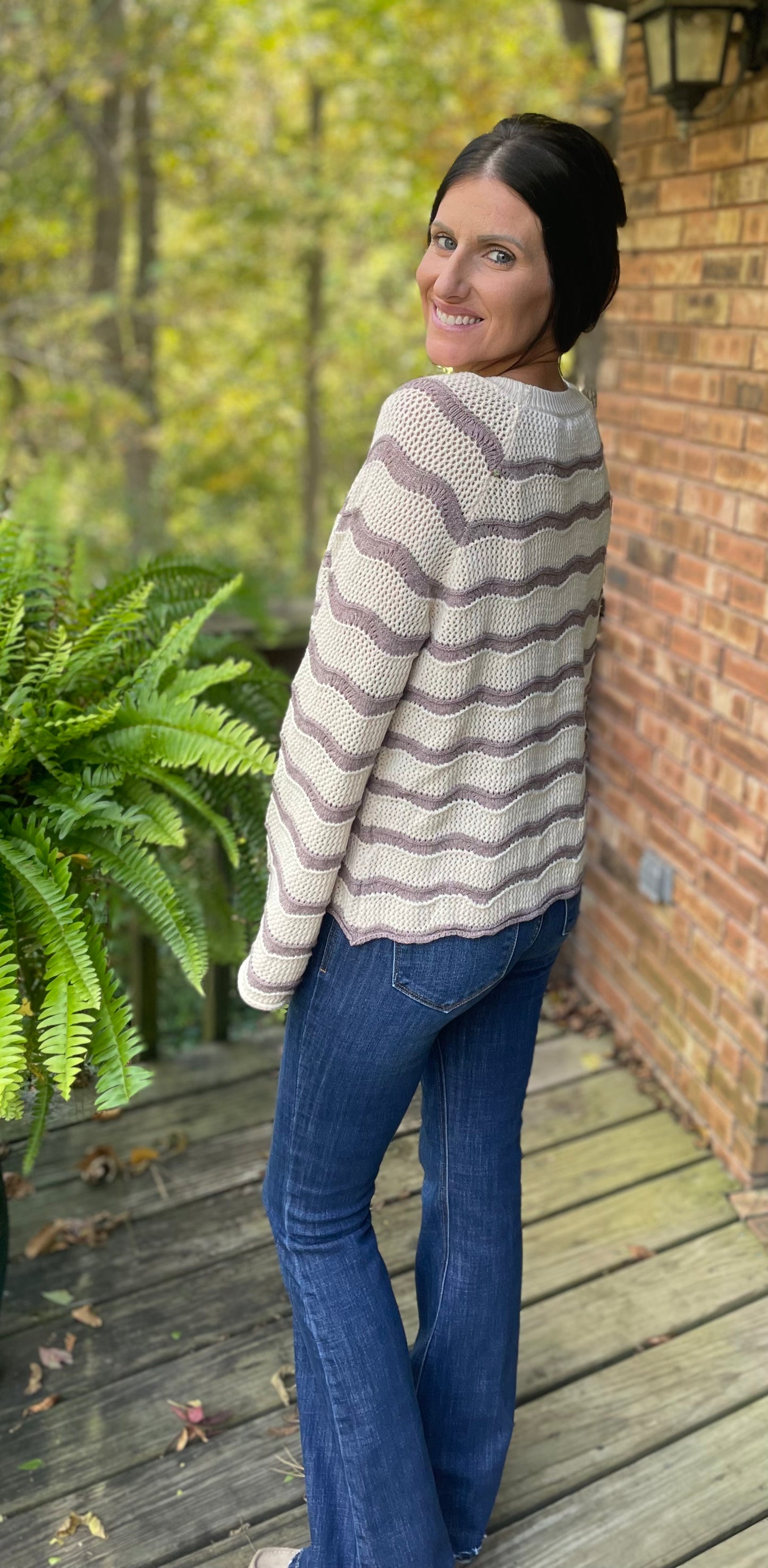 The Lavender Latte Stripe Sweater