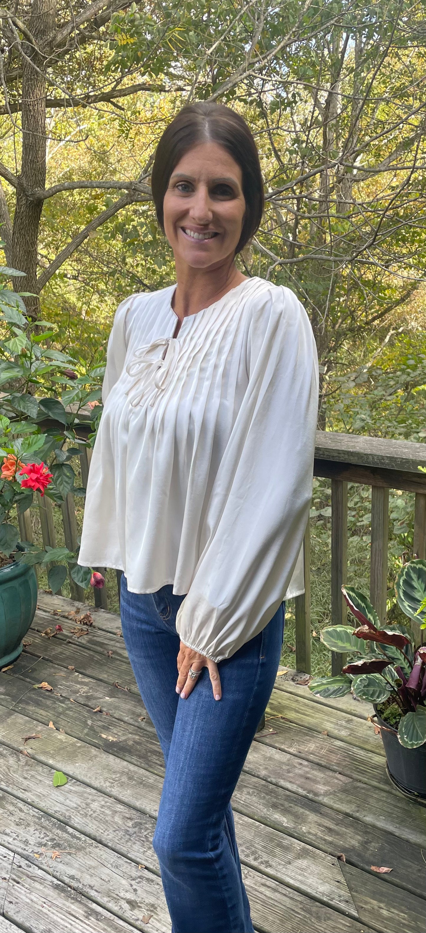 The Pillow Talk Pleat Blouse