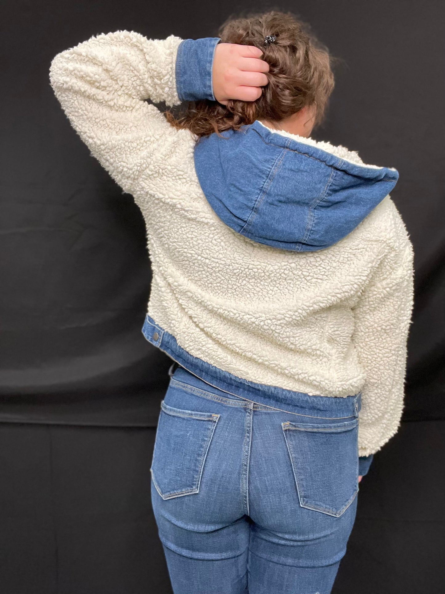 Wool + Denim Button Up Jacket