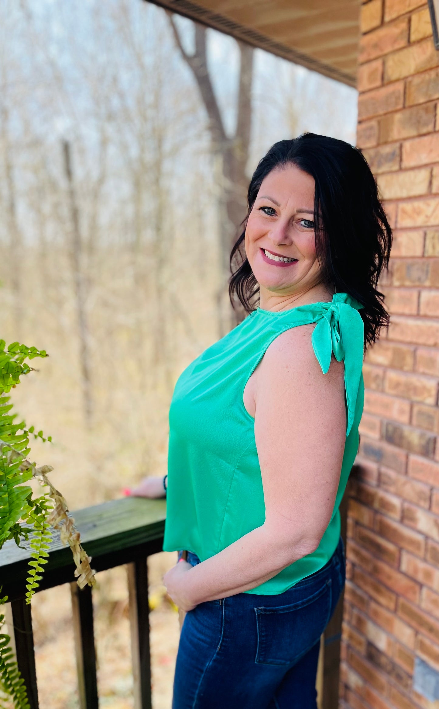 one shoulder bow shirt