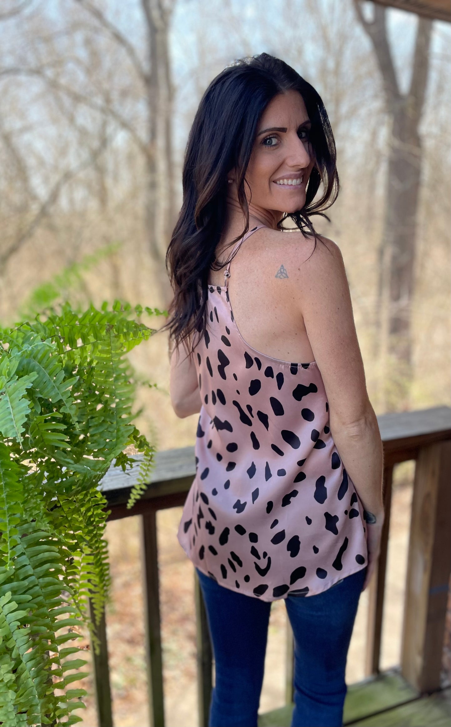 leopard print cami