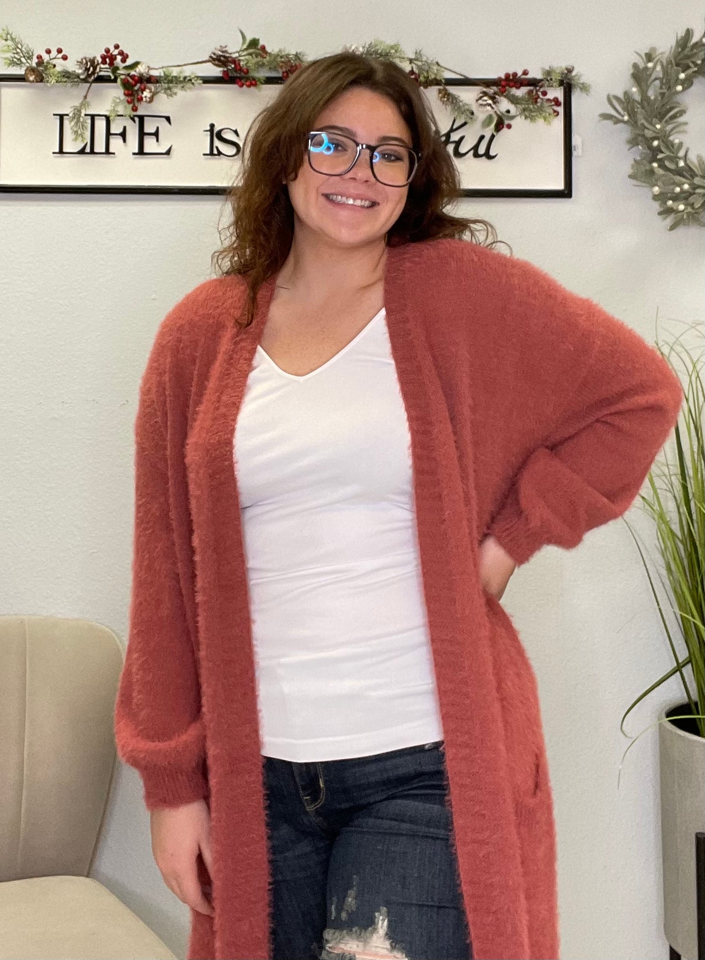 soft cozy cardigan
