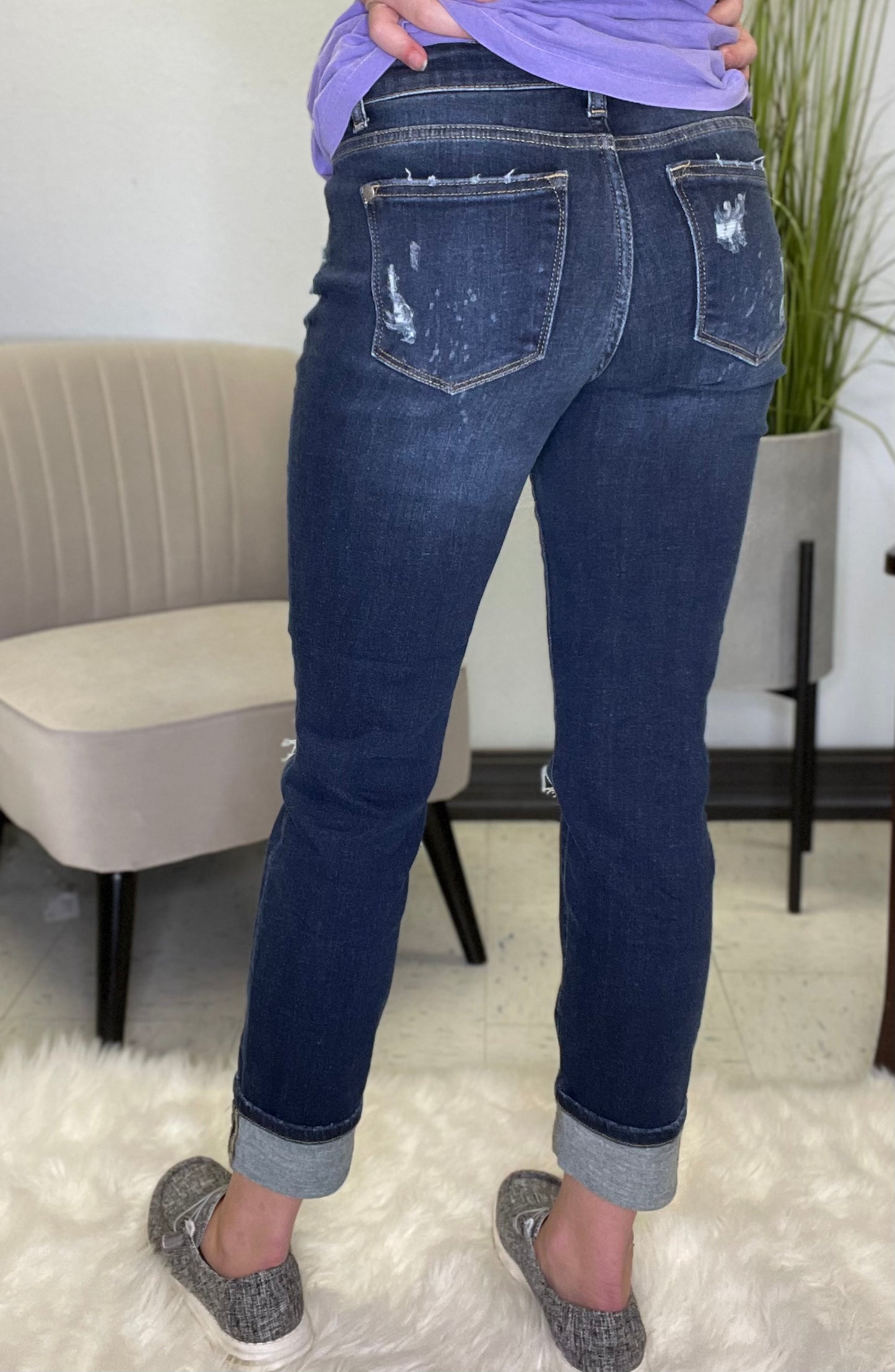 Judy Blue bleach splashed jeans