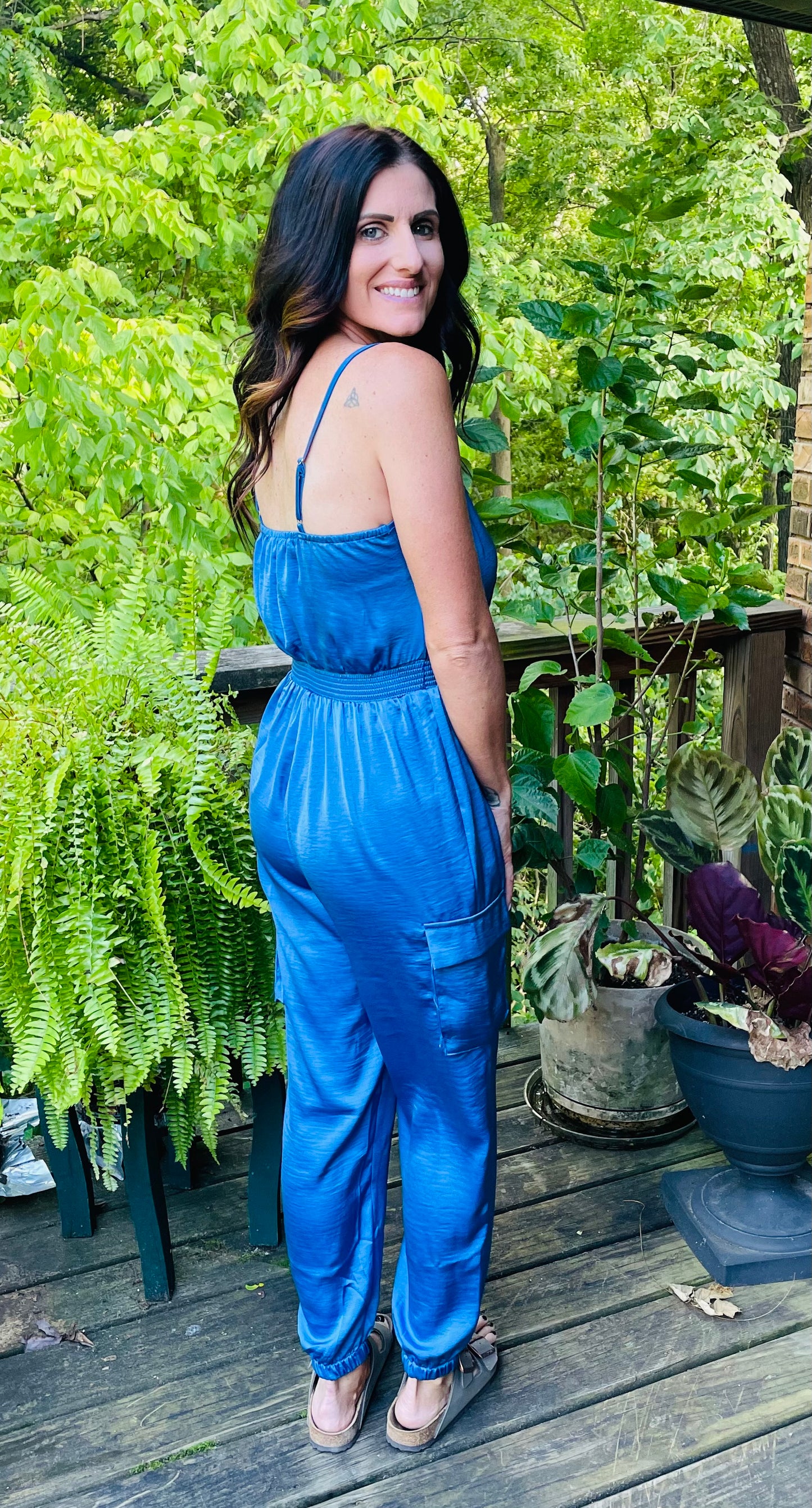 royal blue jumpsuit