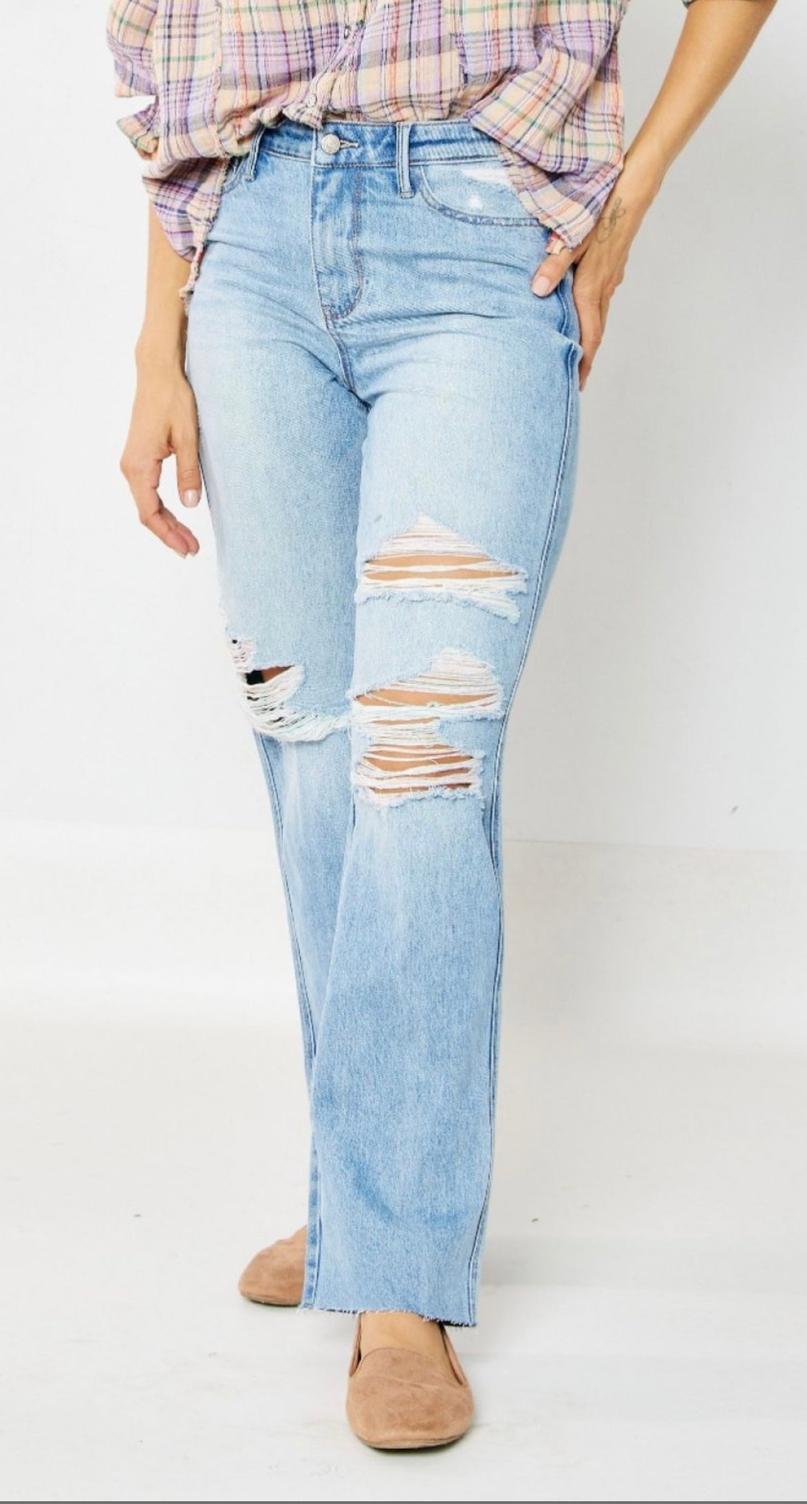 Judy Blue destroyed jeans