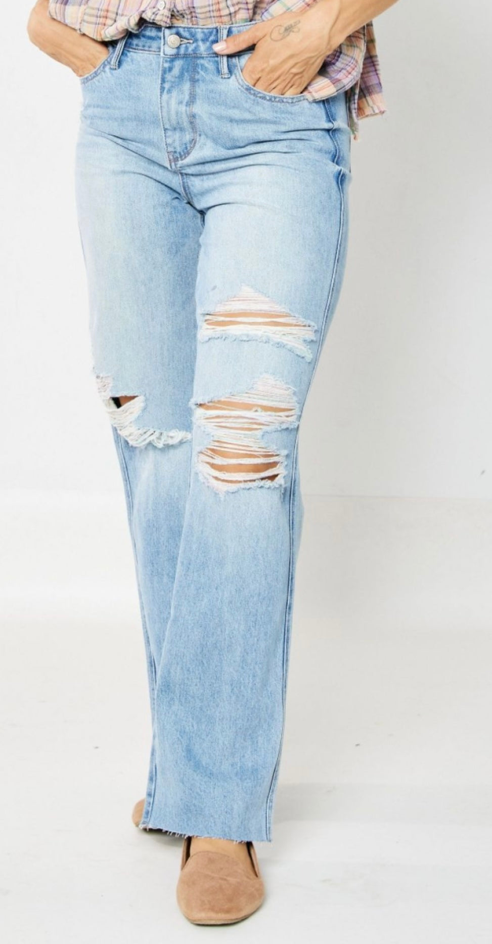 Judy Blue destroyed jeans