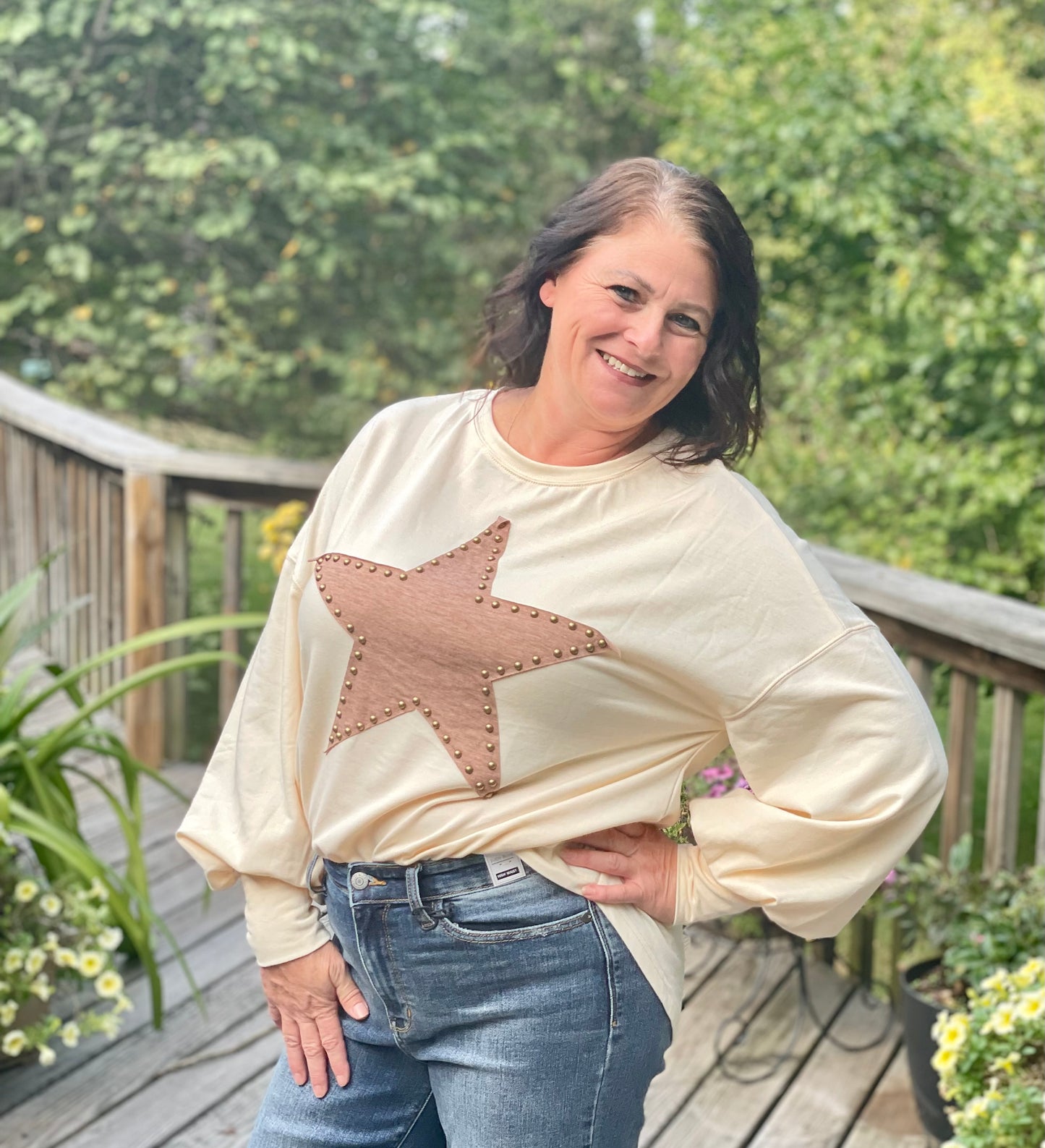 studded star shirt