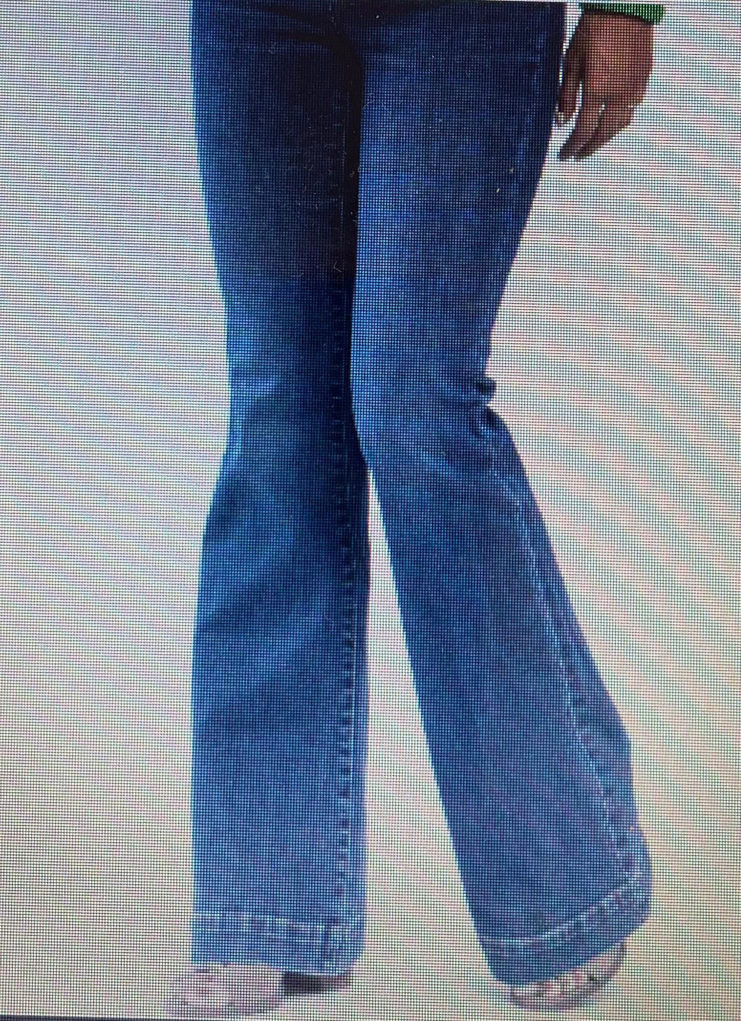 Wide hem flare jeans