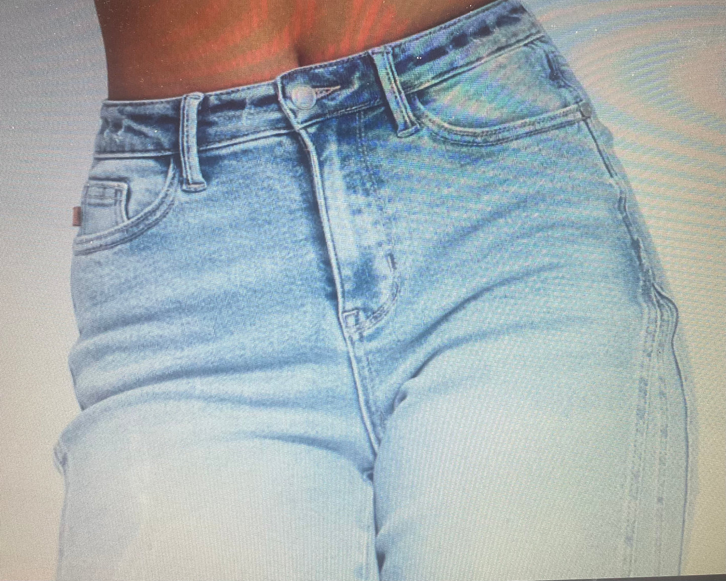 Detail retro wide judy blue jeans