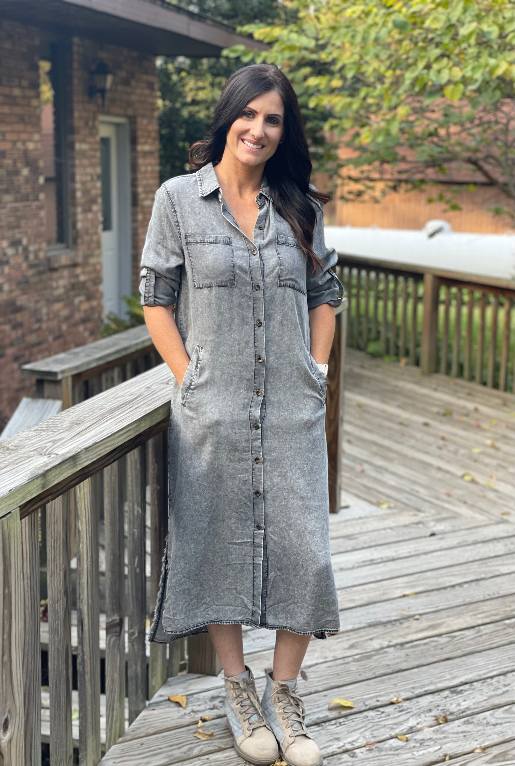 katie denim dress Katie Maxi Dress