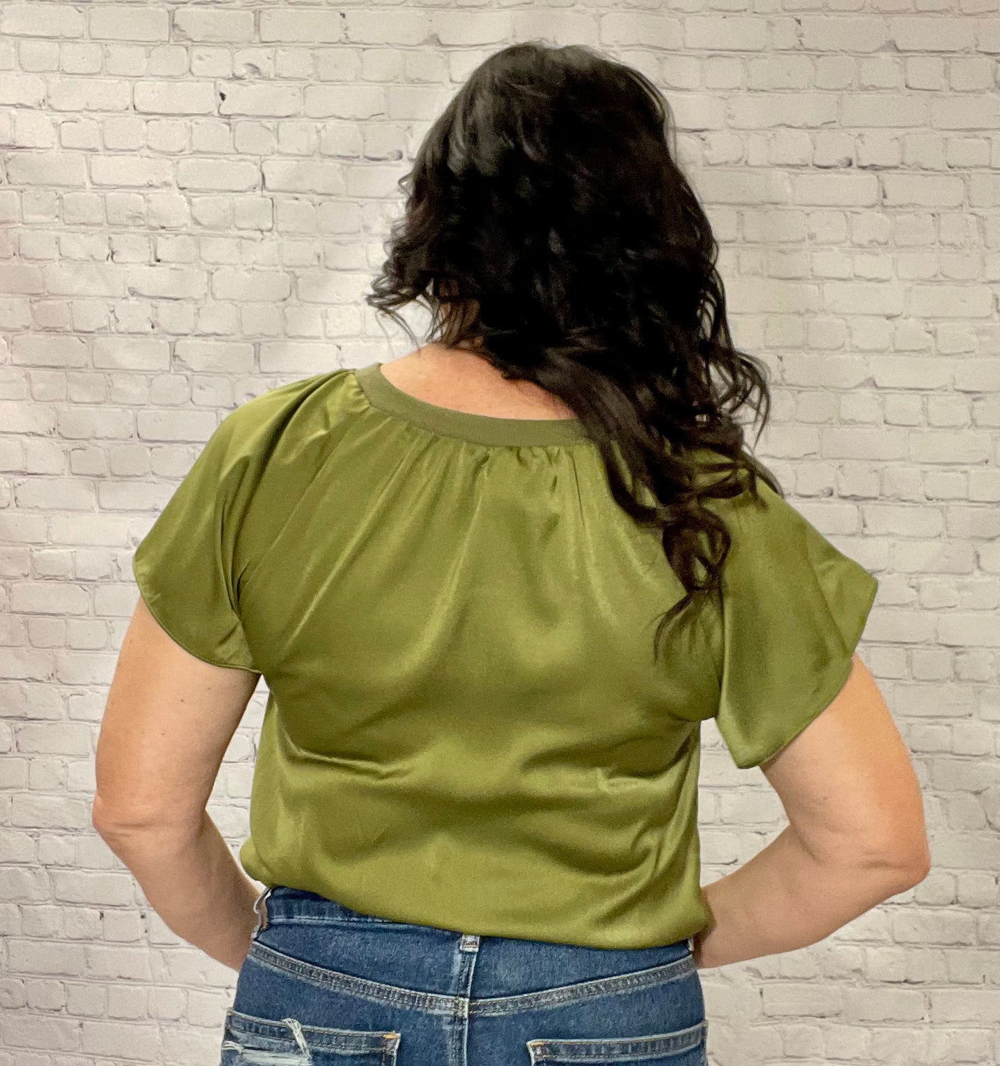 Olive Green Blouse