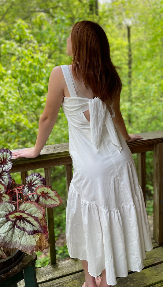 White Midi Dress