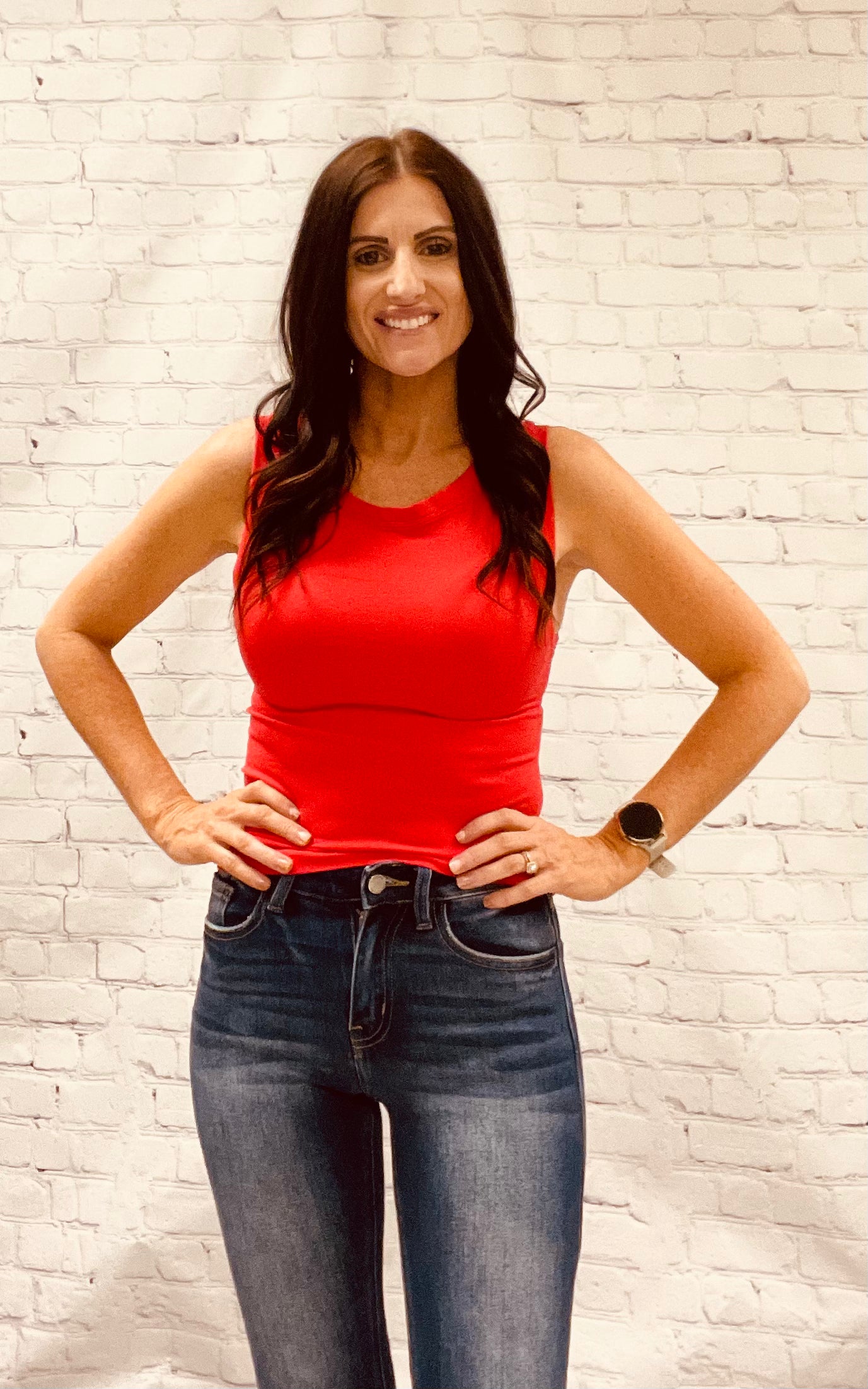 Red Halter Tank