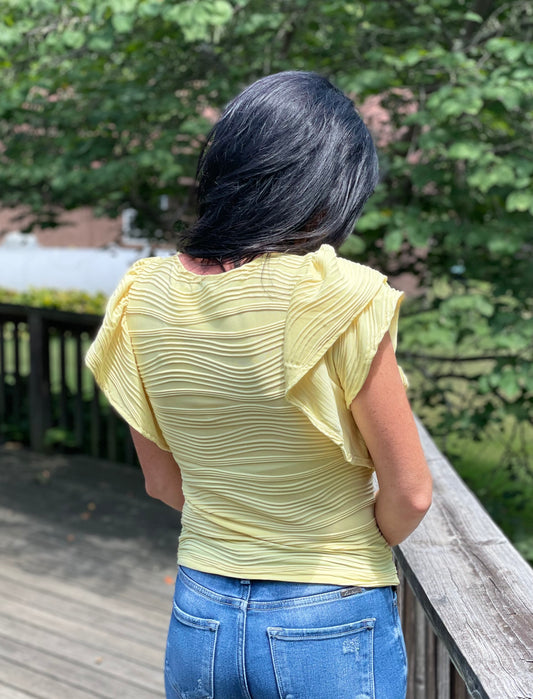 yellow blouse