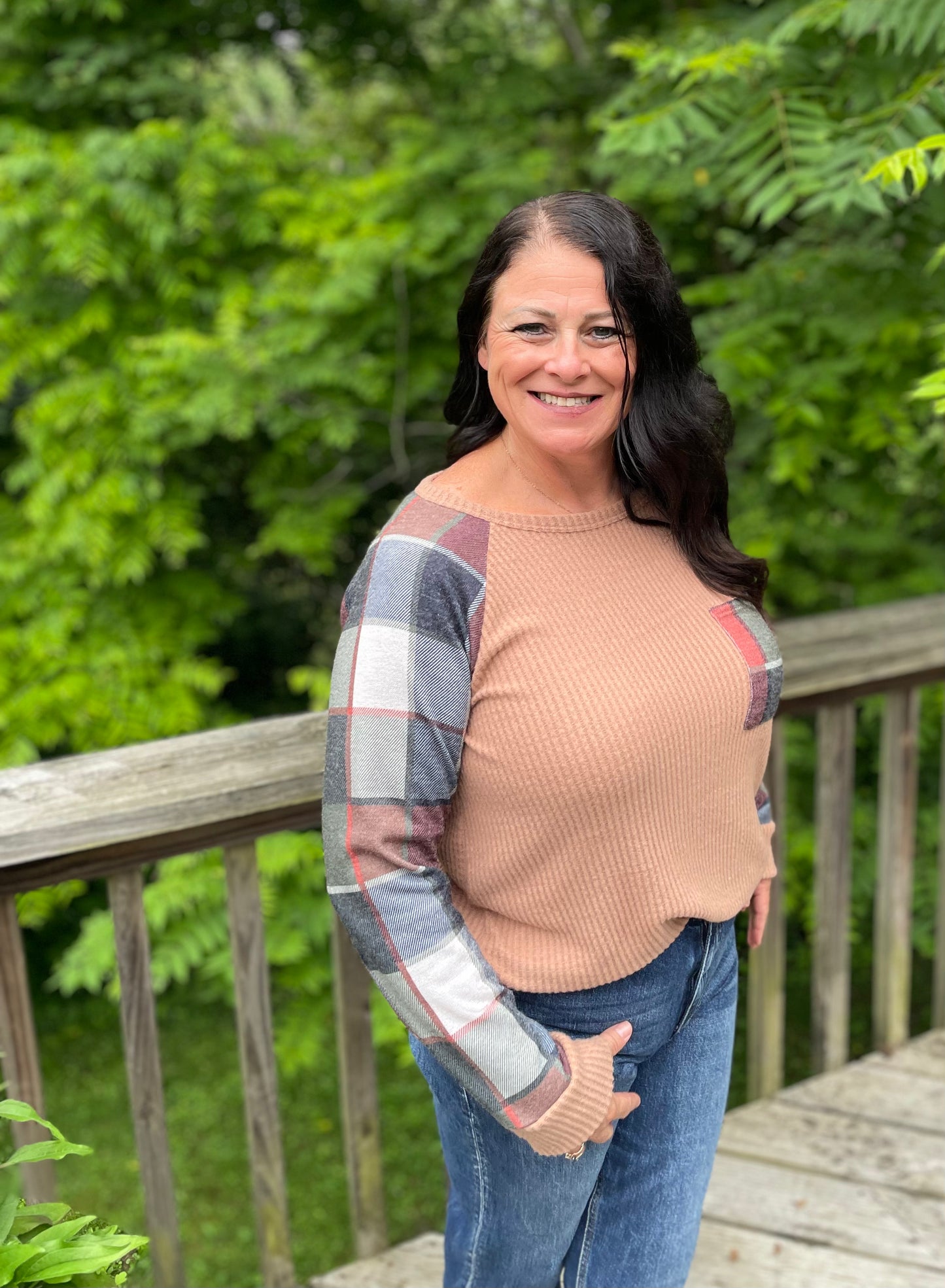 Orange Flannel Long Sleeve