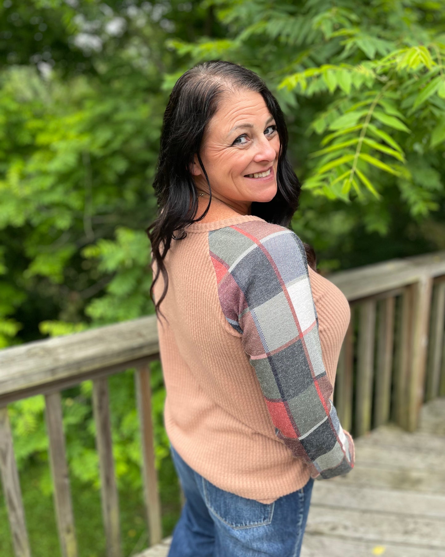 Orange Flannel Long Sleeve