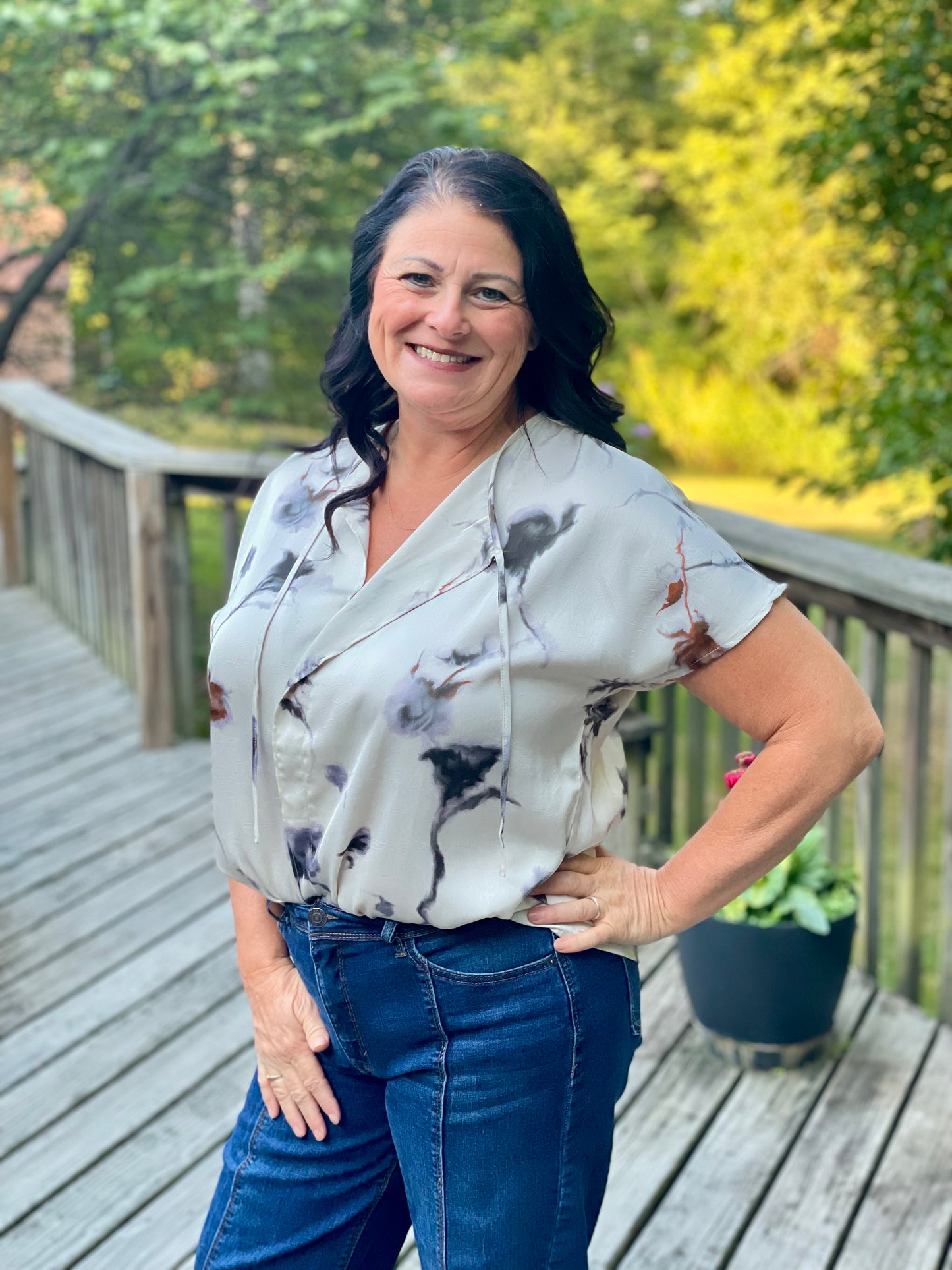 The Modern Marble Blouse